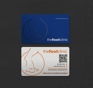 Business Card Design by INDIAN_Ashok for The Foot Clinic | Design: #31160676