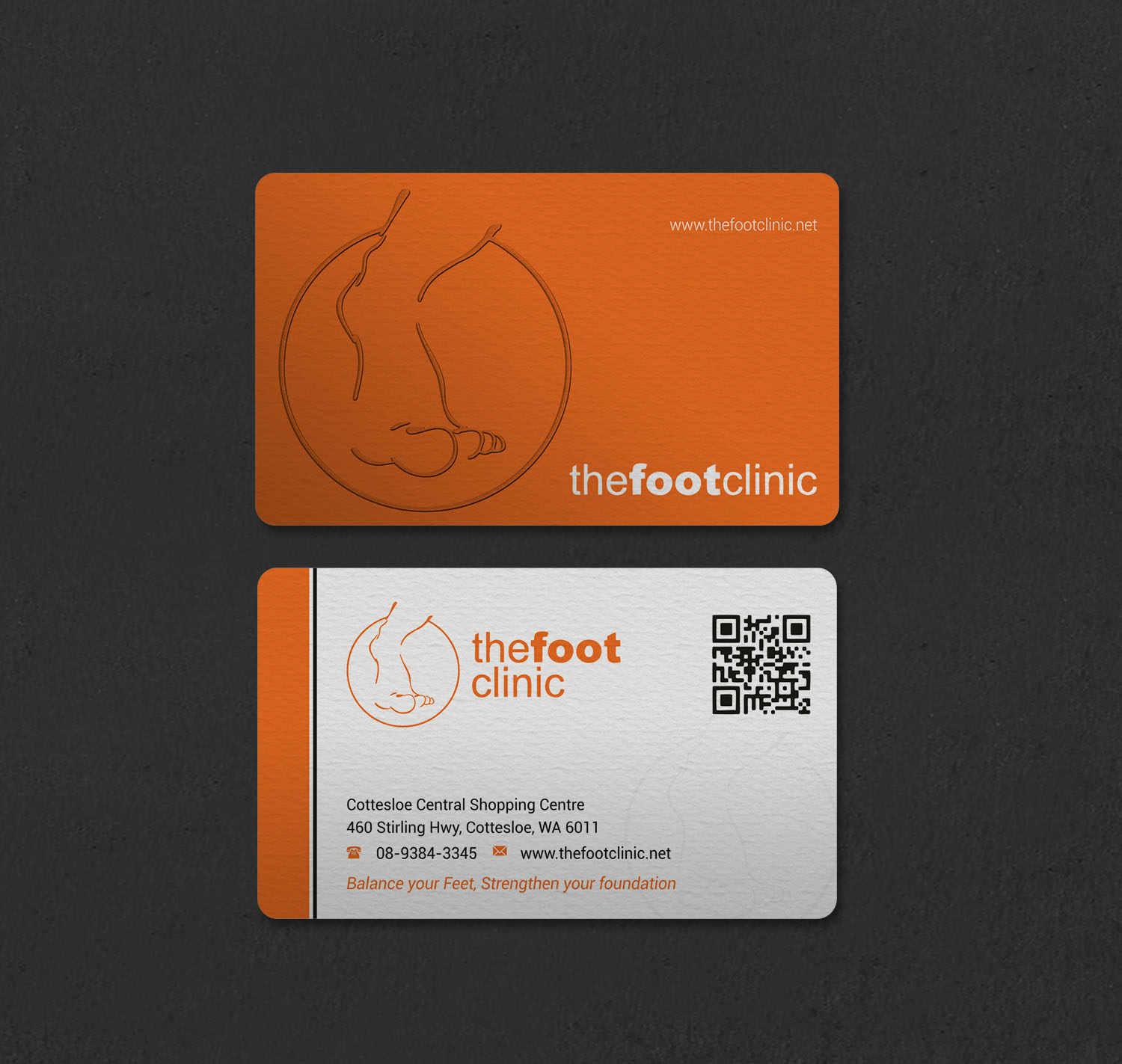 Business Card Design by INDIAN_Ashok for The Foot Clinic | Design #31160677