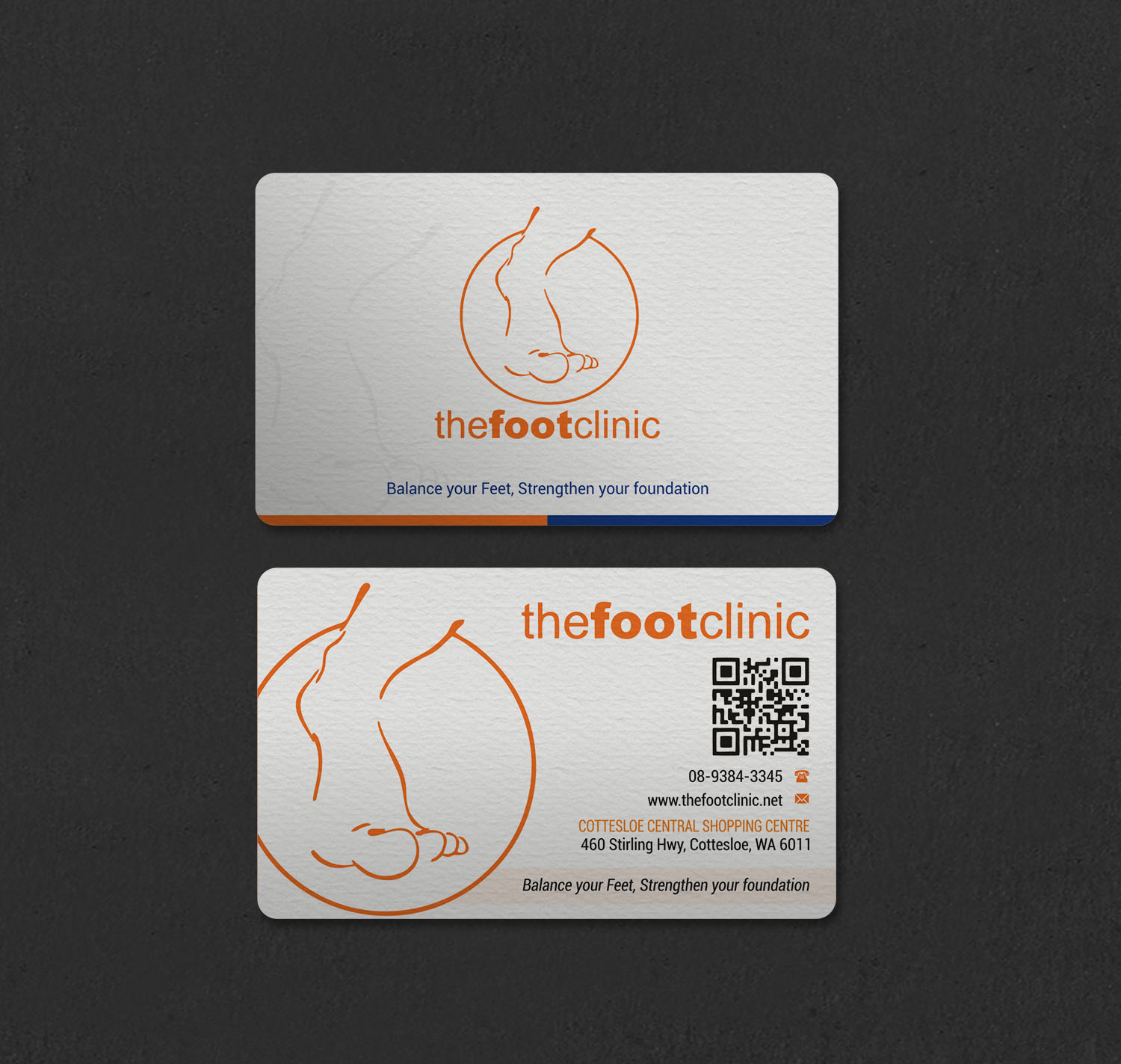 Business Card Design by INDIAN_Ashok for The Foot Clinic | Design #31160678