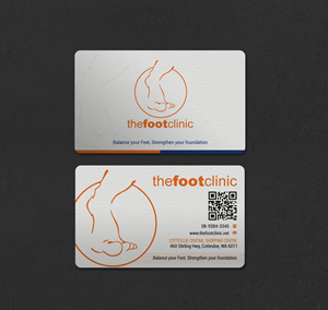 Business Card Design by INDIAN_Ashok for The Foot Clinic | Design: #31160678