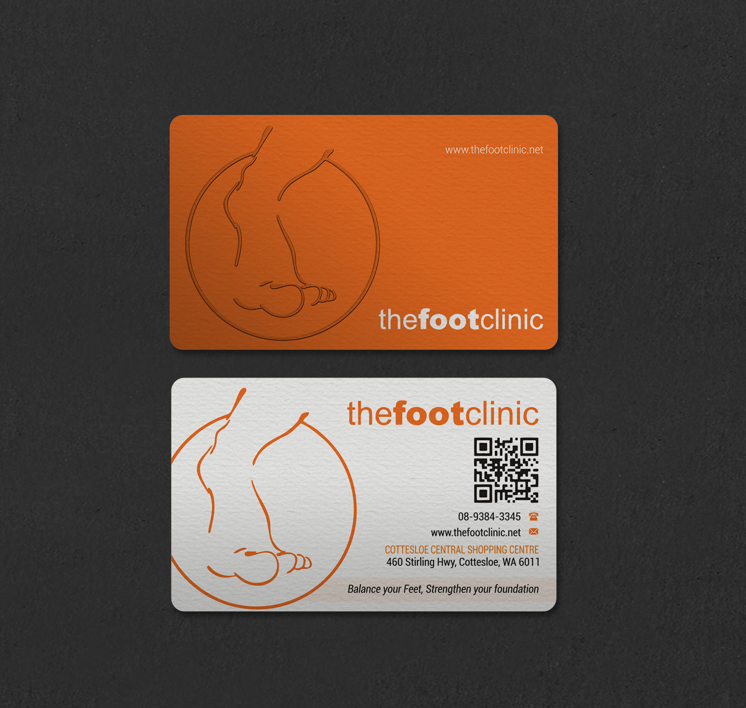 Business Card Design by INDIAN_Ashok for The Foot Clinic | Design #31160679