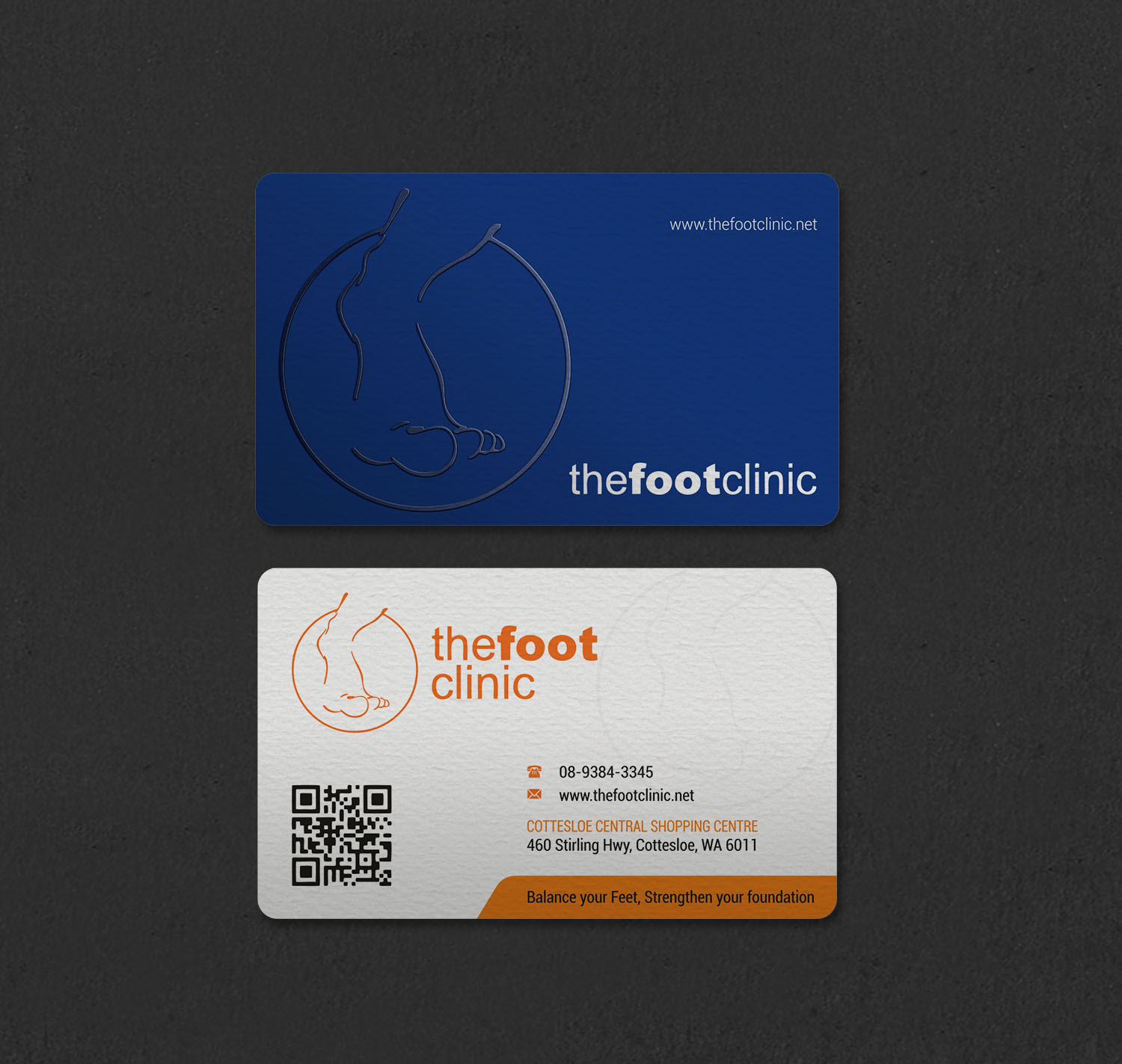 Business Card Design by INDIAN_Ashok for The Foot Clinic | Design #31160680