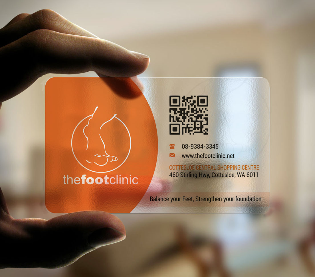 Business Card Design by INDIAN_Ashok for The Foot Clinic | Design #31160681