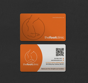 Business Card Design by INDIAN_Ashok for The Foot Clinic | Design: #31160683