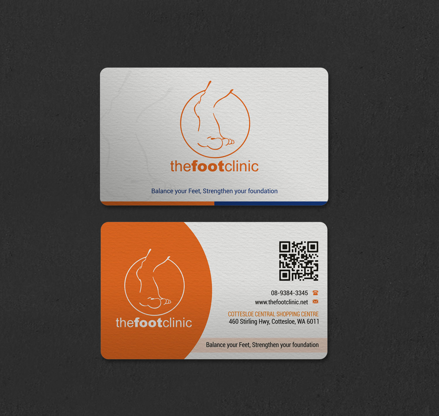 Business Card Design by INDIAN_Ashok for The Foot Clinic | Design #31160685