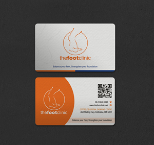 Business Card Design by INDIAN_Ashok for The Foot Clinic | Design: #31160685