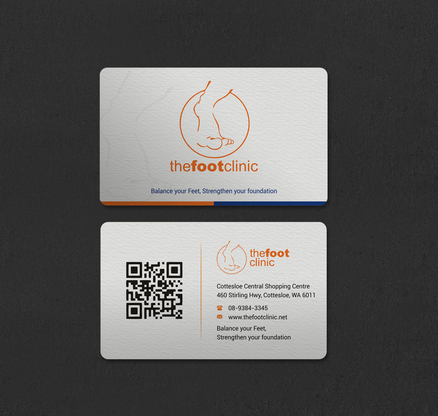 Business Card Design by INDIAN_Ashok for The Foot Clinic | Design #31160687