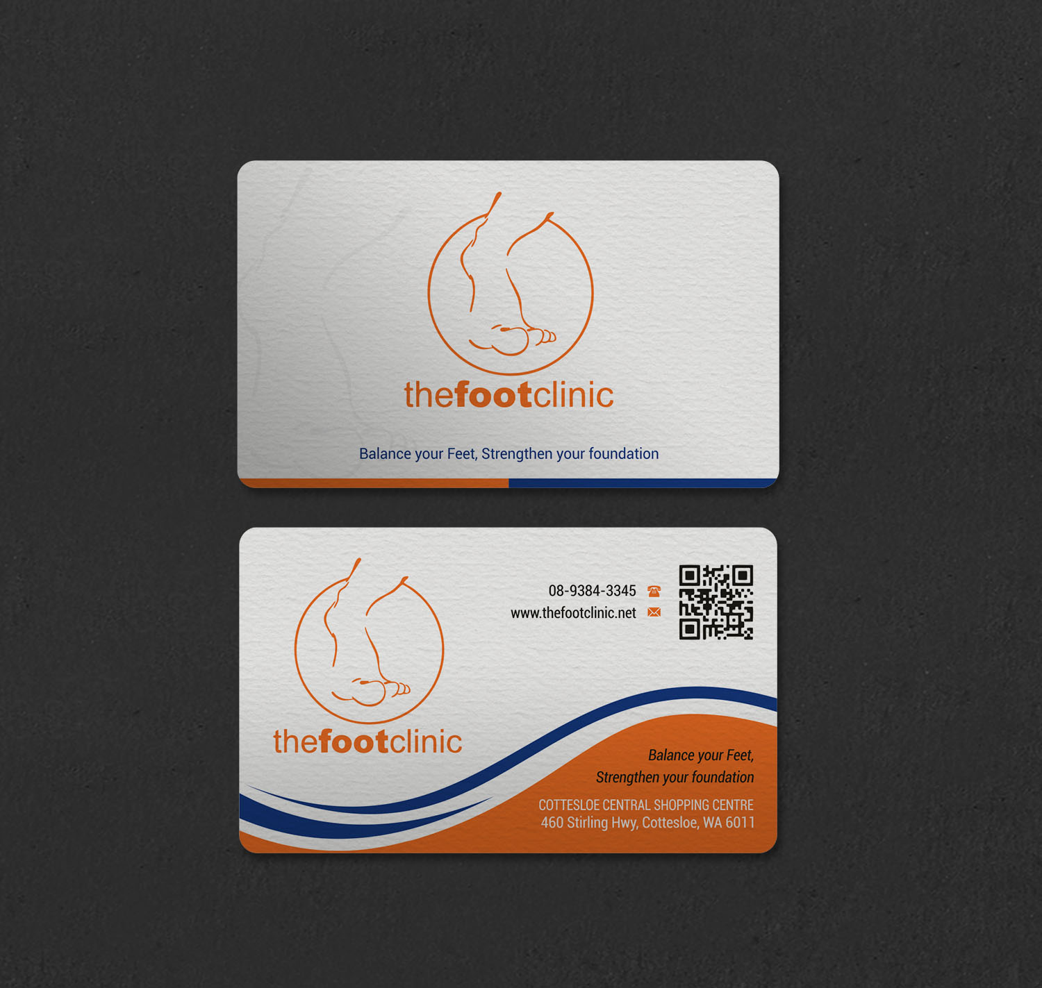 Business Card Design by INDIAN_Ashok for The Foot Clinic | Design #31160689