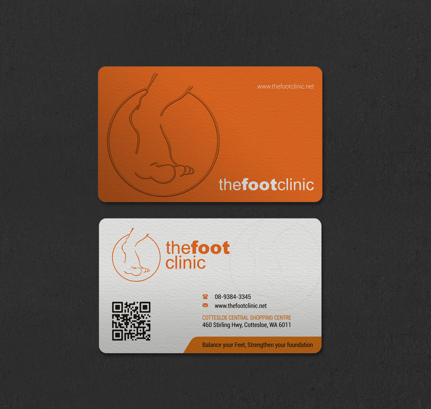 Business Card Design by INDIAN_Ashok for The Foot Clinic | Design #31160691