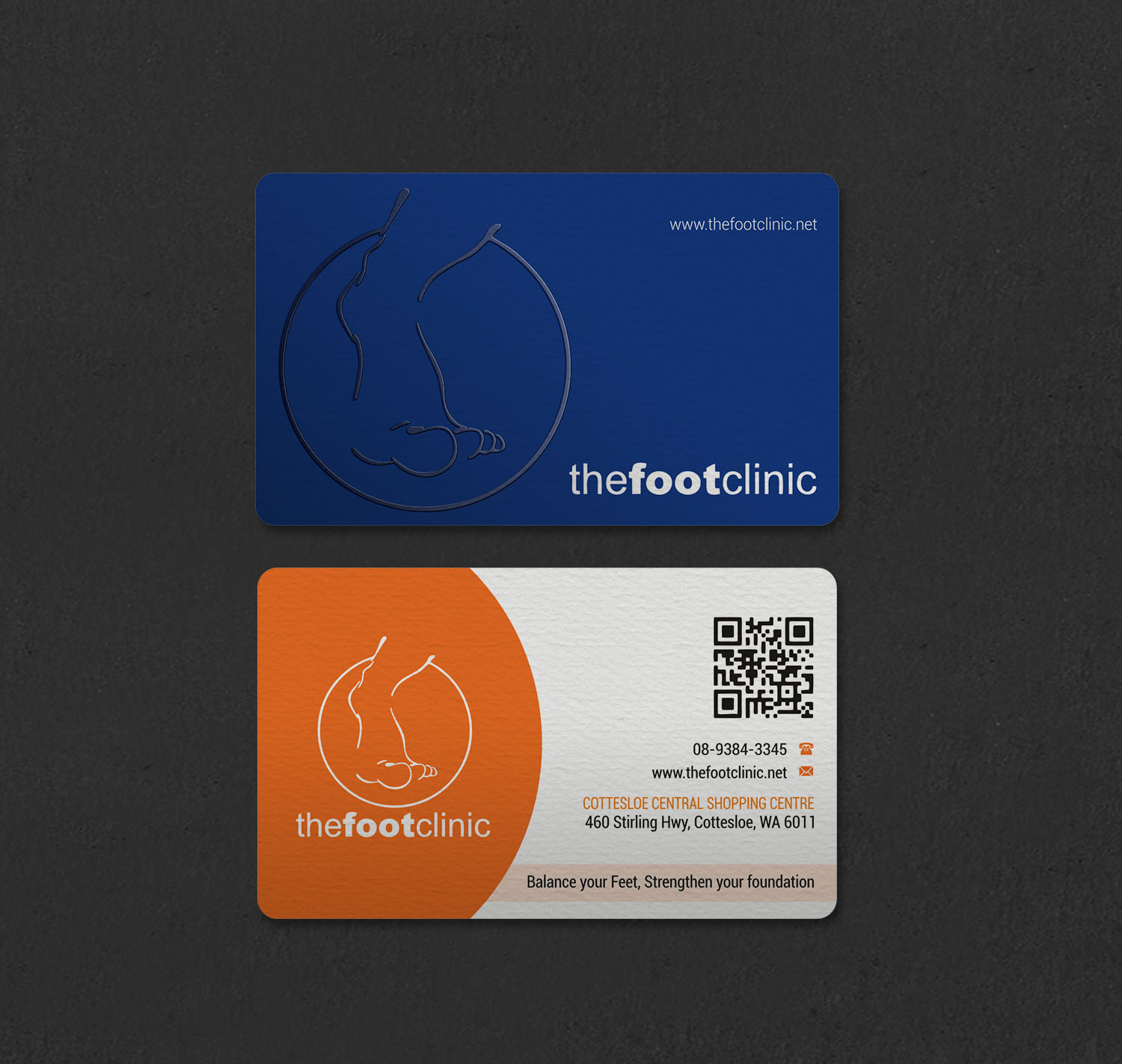 Business Card Design by INDIAN_Ashok for The Foot Clinic | Design #31160697