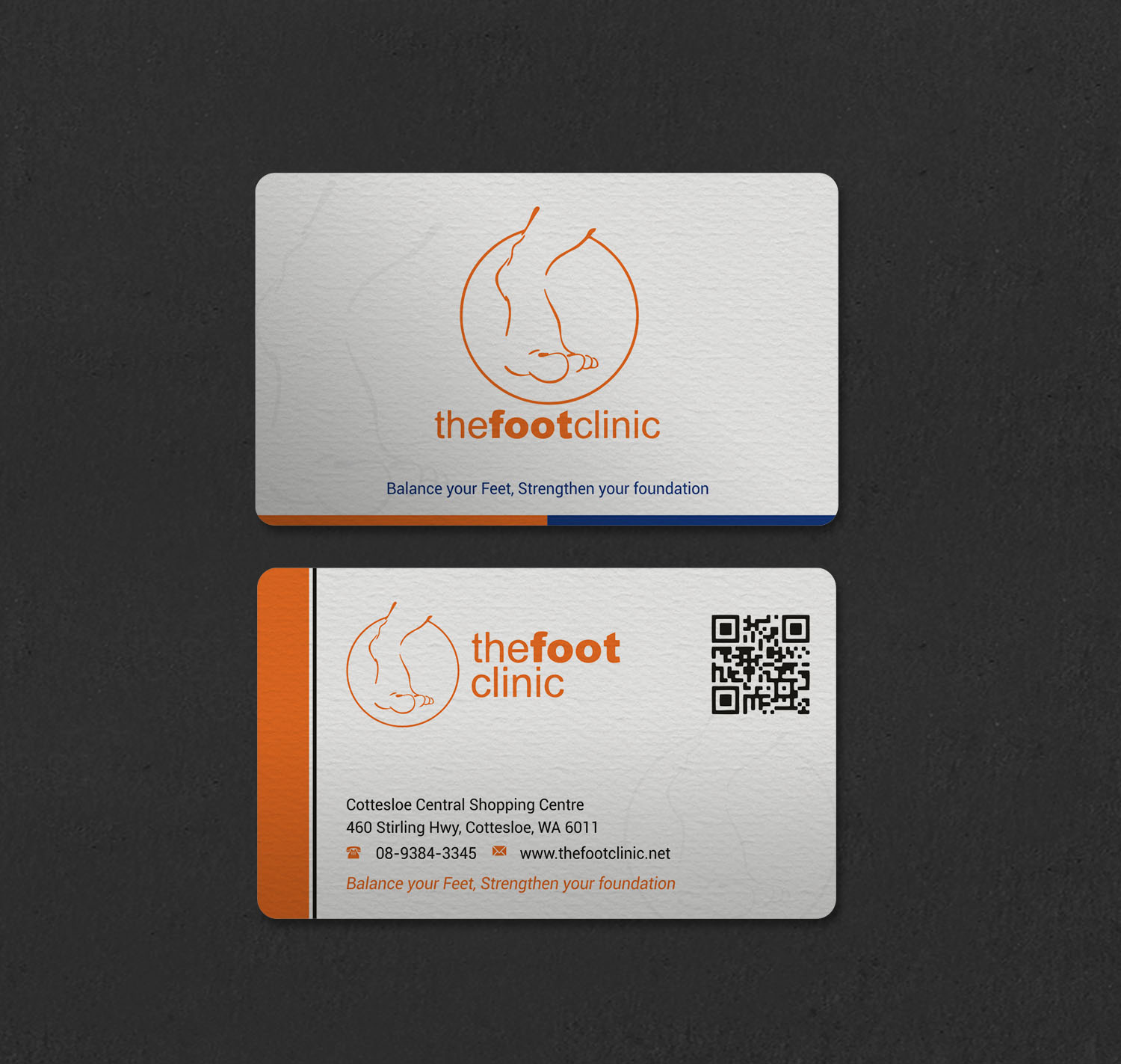 Business Card Design by INDIAN_Ashok for The Foot Clinic | Design #31160700