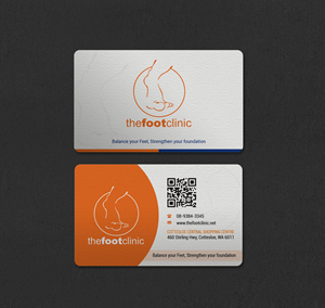 Business Card Design by INDIAN_Ashok for The Foot Clinic | Design: #31160701