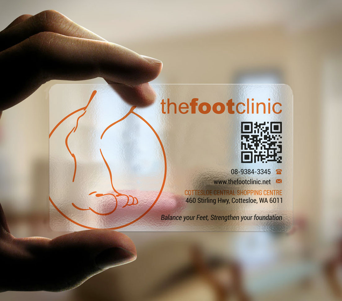 Business Card Design by INDIAN_Ashok for The Foot Clinic | Design #31160703