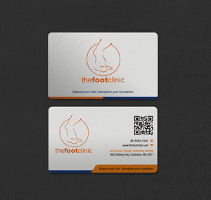 Business Card Design by INDIAN_Ashok for The Foot Clinic | Design: #31160704