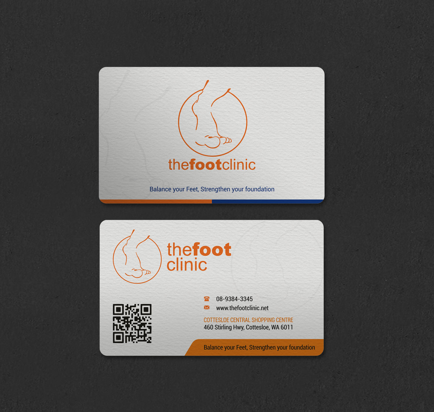 Business Card Design by INDIAN_Ashok for The Foot Clinic | Design #31160706
