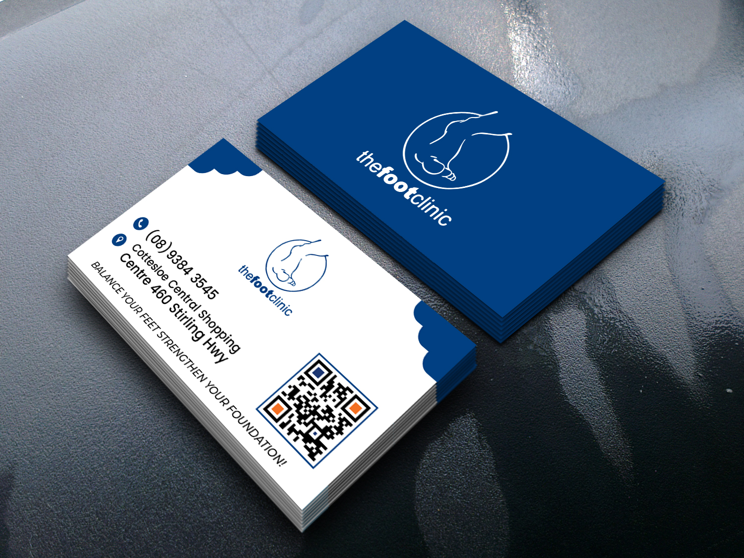 Business Card Design by Tayyab Khurram for The Foot Clinic | Design #31192125
