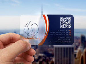 Business Card Design by WebixBD for The Foot Clinic | Design: #31163411
