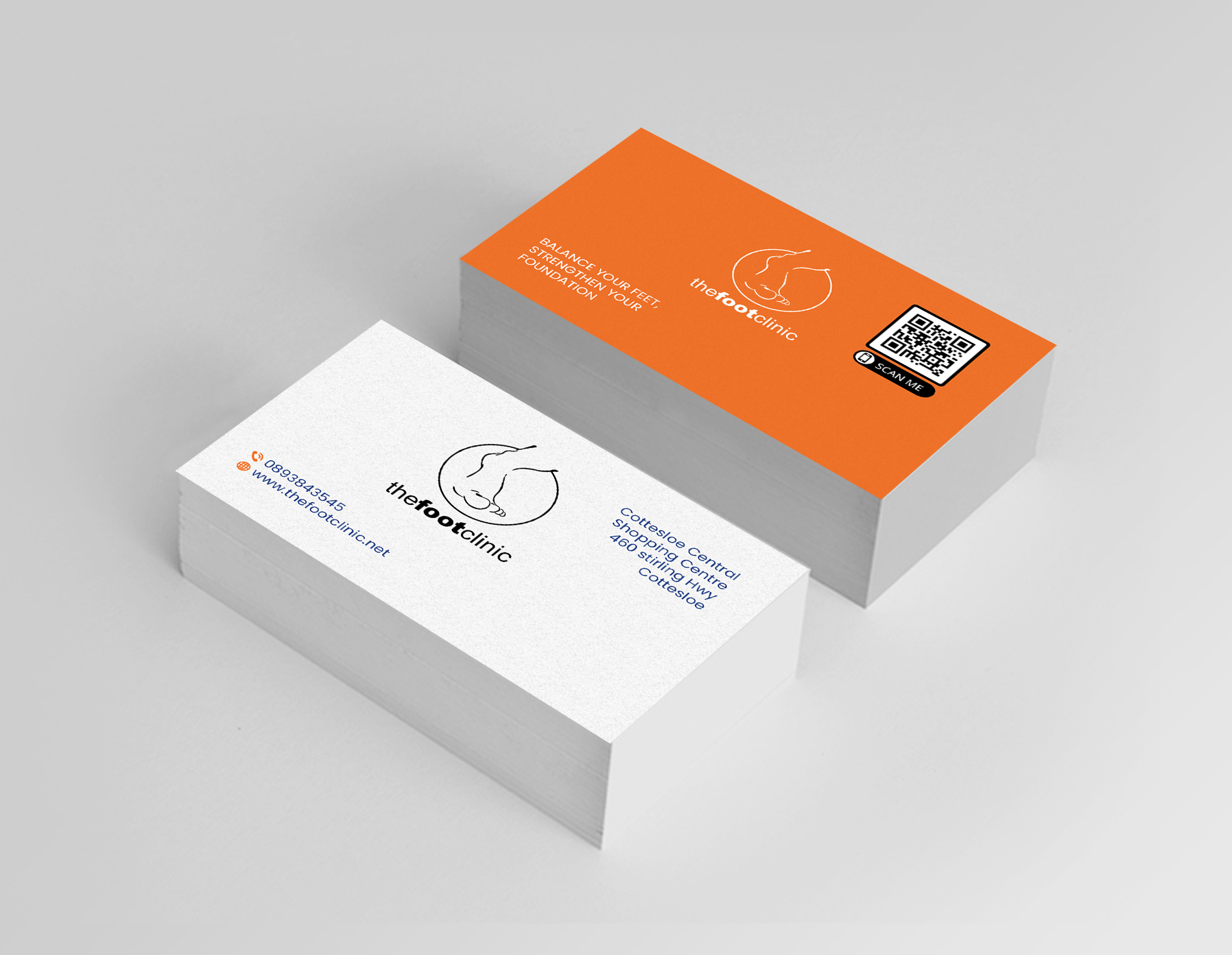 Business Card Design by Creations Box 2015 for The Foot Clinic | Design #31170488