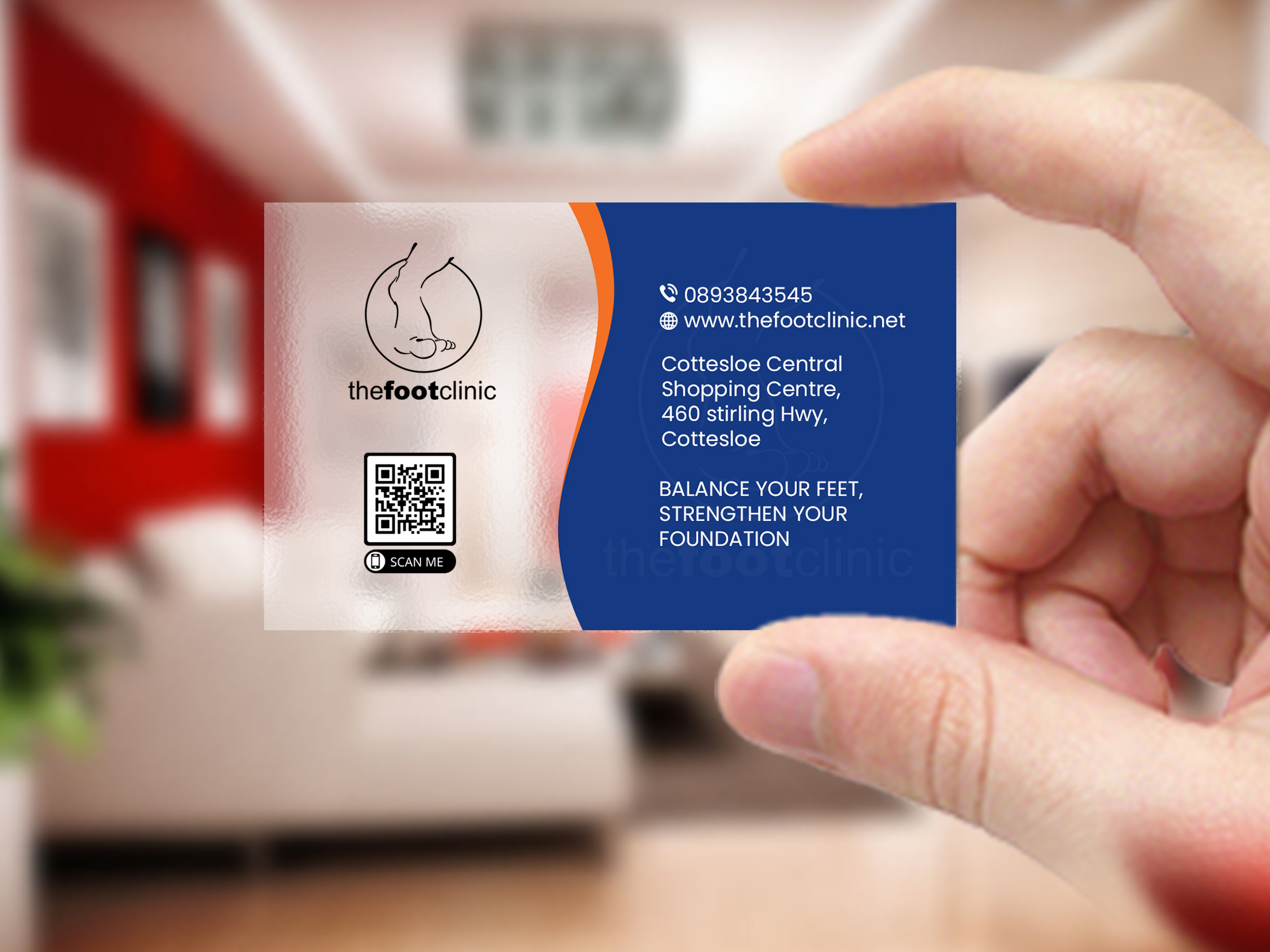 Business Card Design by Creations Box 2015 for The Foot Clinic | Design #31170489