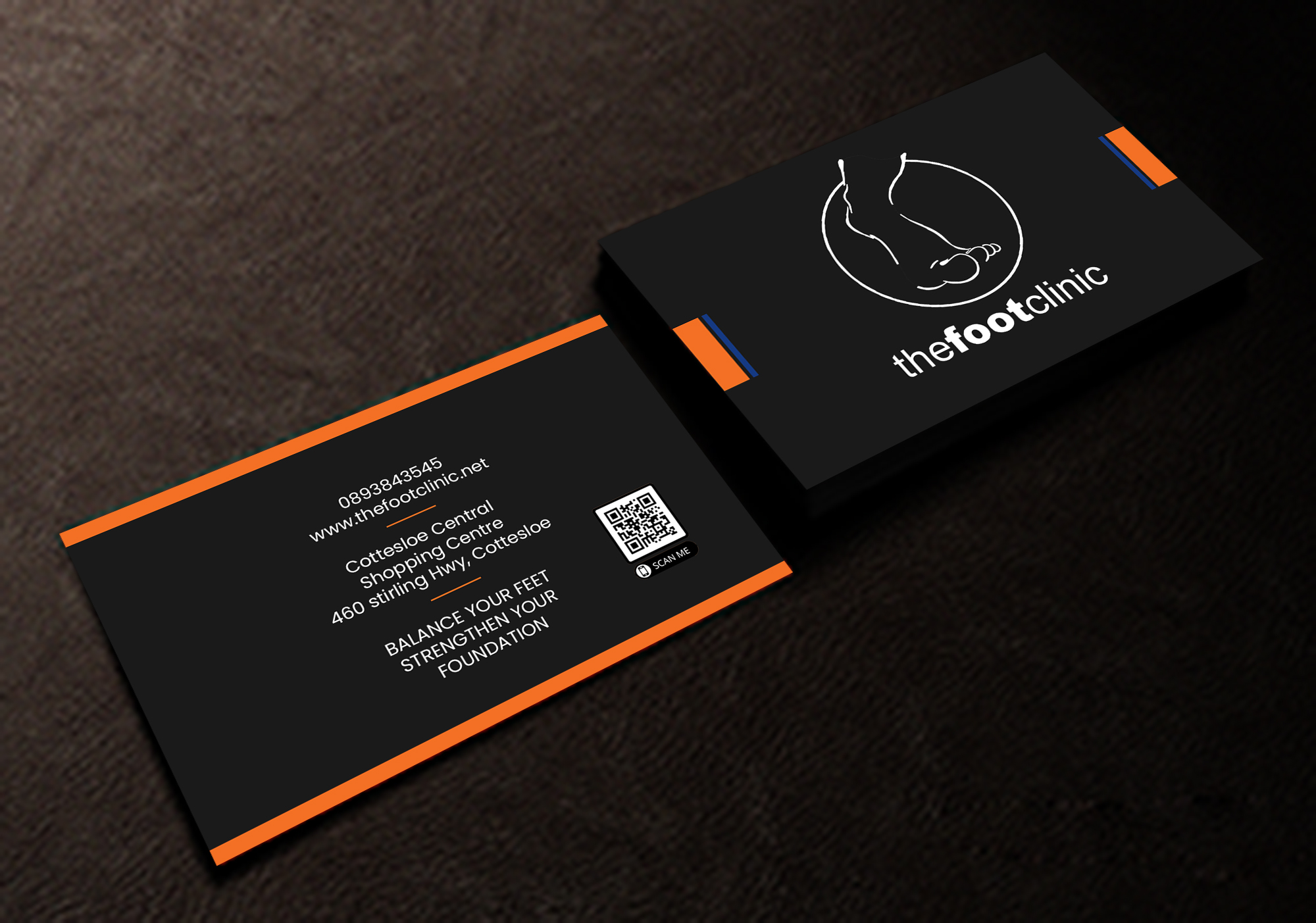Business Card Design by Creations Box 2015 for The Foot Clinic | Design #31170490