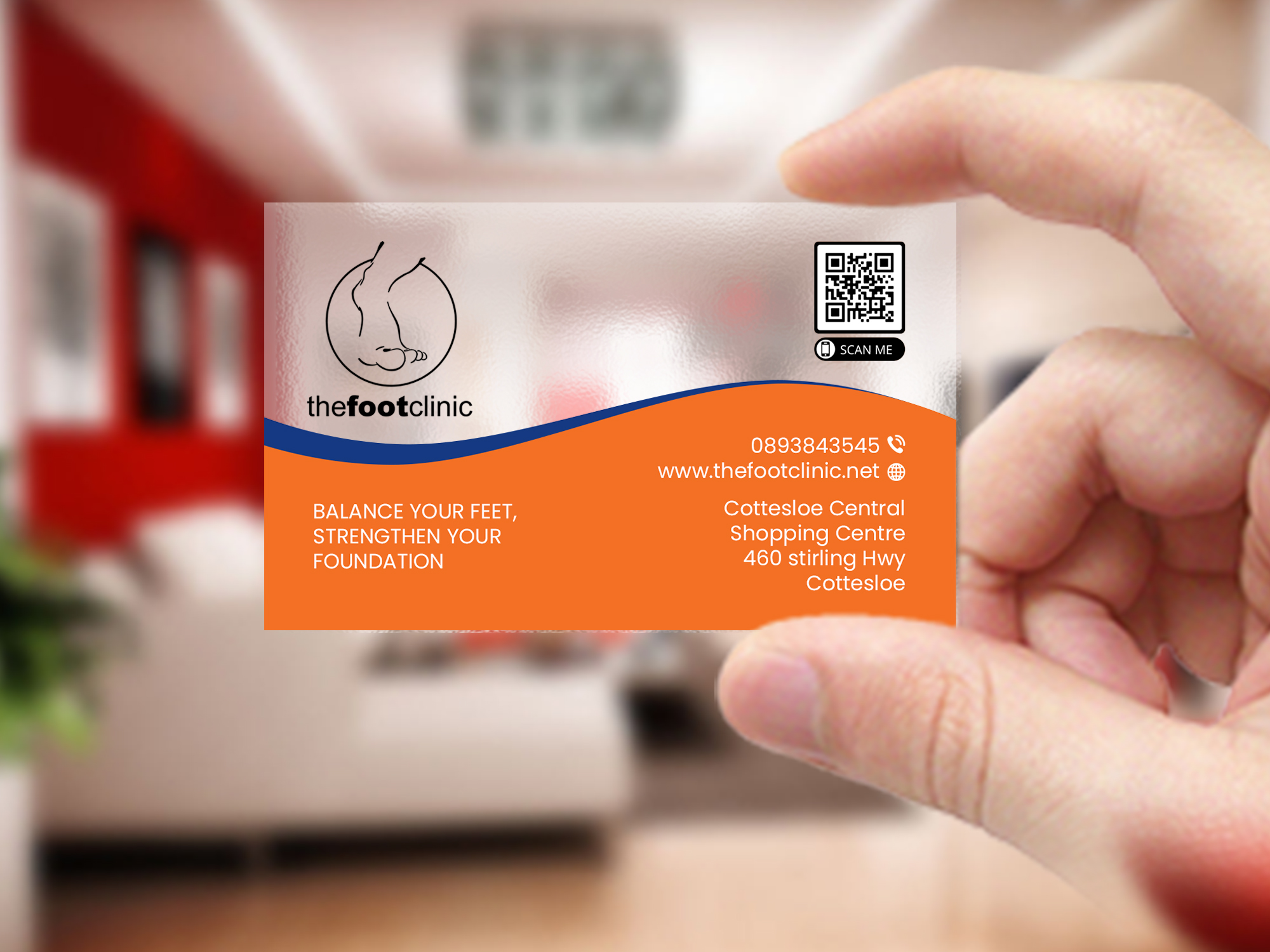 Business Card Design by Creations Box 2015 for The Foot Clinic | Design #31170492