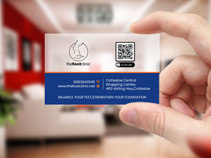 Business Card Design by Creations Box 2015 for The Foot Clinic | Design: #31170494