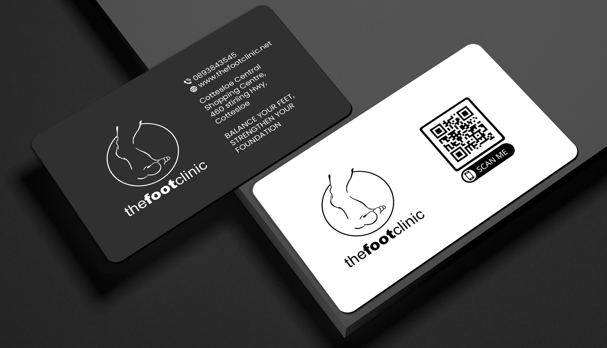 Business Card Design by Creations Box 2015 for The Foot Clinic | Design #31170499