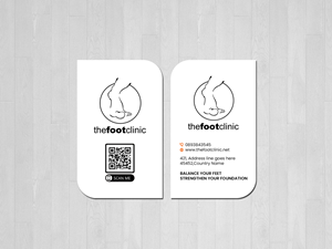 Business Card Design by Creations Box 2015 for The Foot Clinic | Design: #31170501
