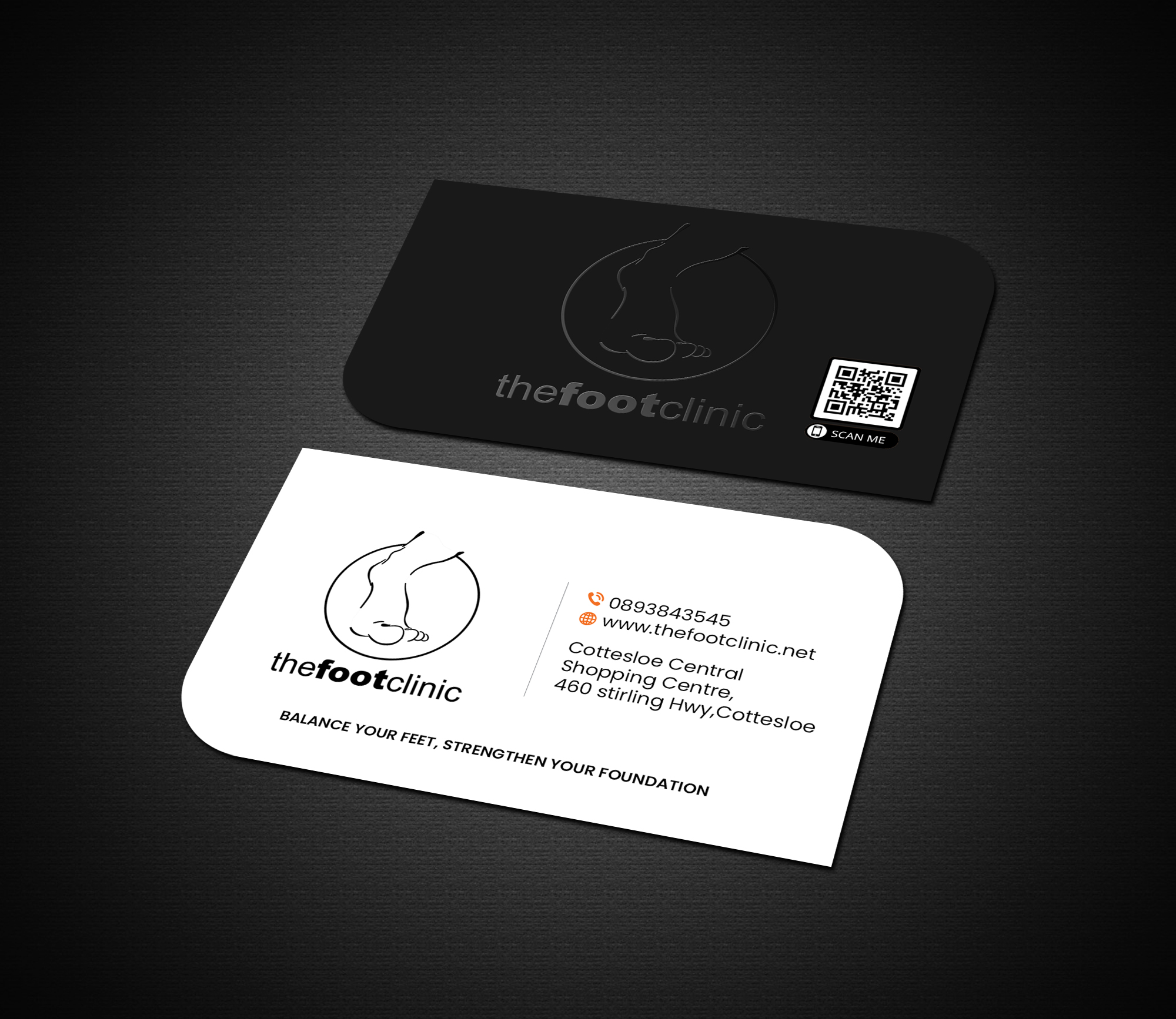 Business Card Design by Creations Box 2015 for The Foot Clinic | Design #31170502