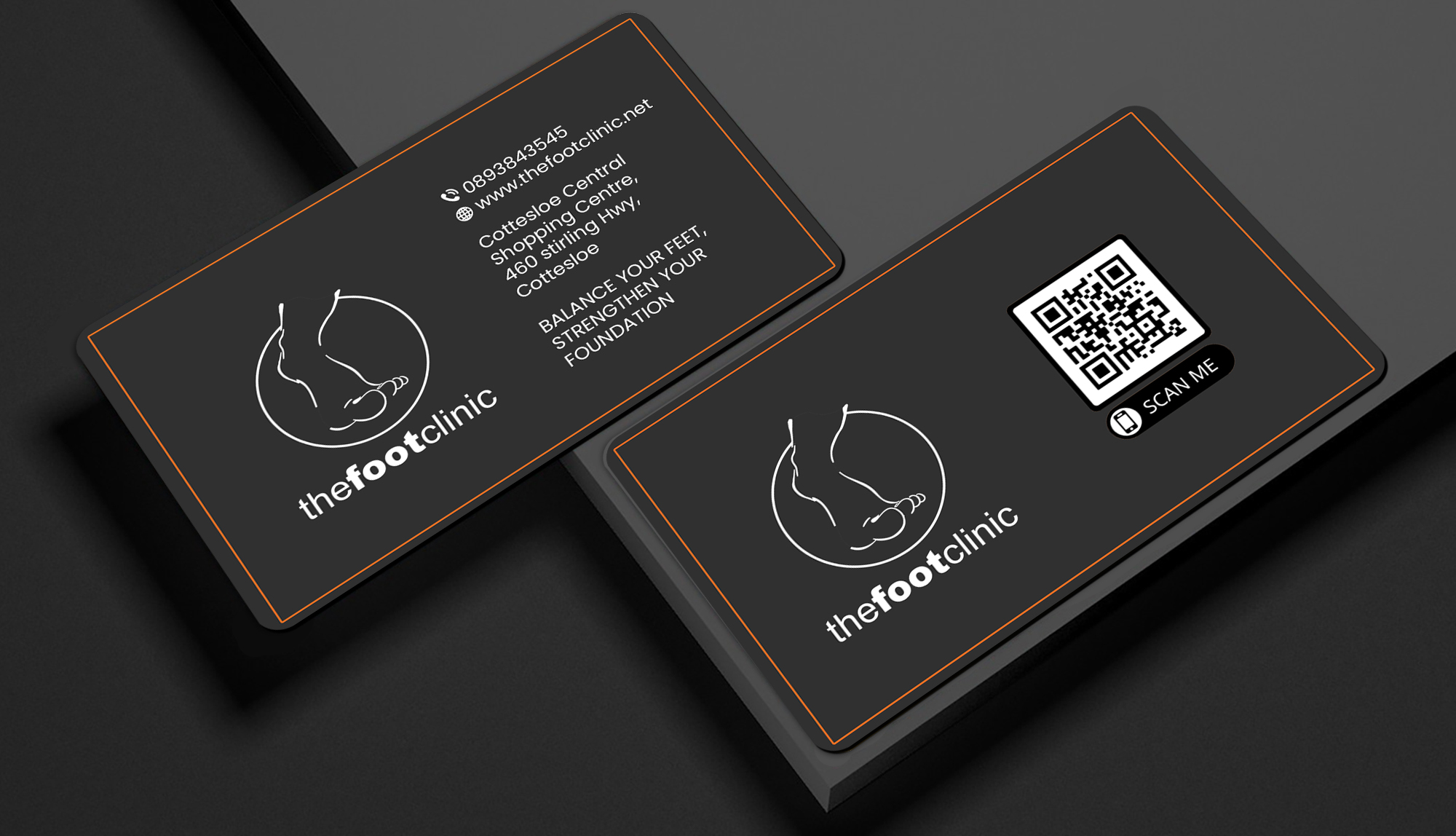 Business Card Design by Creations Box 2015 for The Foot Clinic | Design #31170503