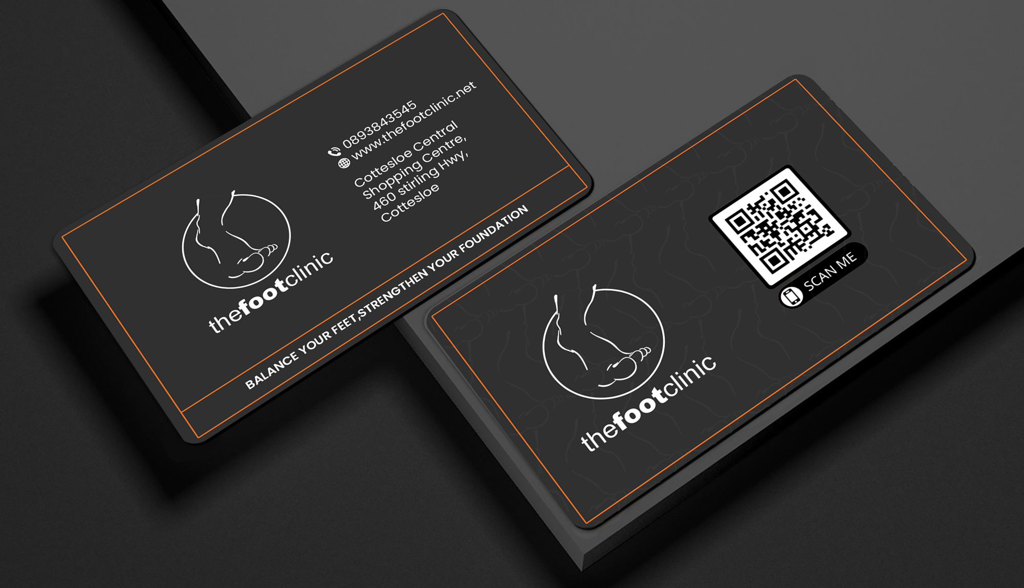 Business Card Design by Creations Box 2015 for The Foot Clinic | Design #31170504