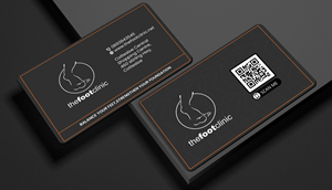 Business Card Design by Creations Box 2015 for The Foot Clinic | Design: #31170504