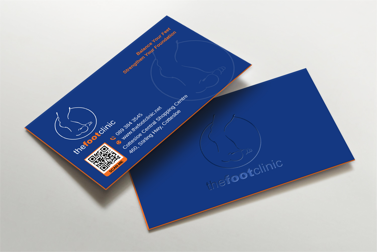 Visitenkarten-Design von LAXMI DESIGNHUB für The Foot Clinic | Design #31159832