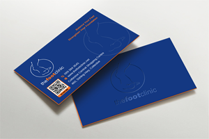 Business Card Design by LAXMI DESIGNHUB for The Foot Clinic | Design: #31159832