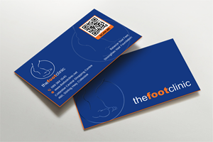 Business Card Design by LAXMI DESIGNHUB for The Foot Clinic | Design: #31159834