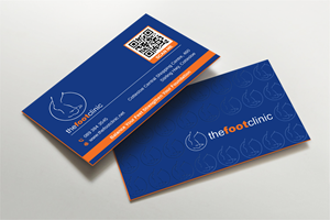 Diseño de Tarjeta de Presentación por LAXMI DESIGNHUB para The Foot Clinic | Diseño: #31159835
