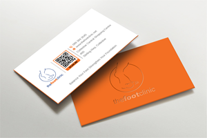 Business Card Design by LAXMI DESIGNHUB for The Foot Clinic | Design: #31159841