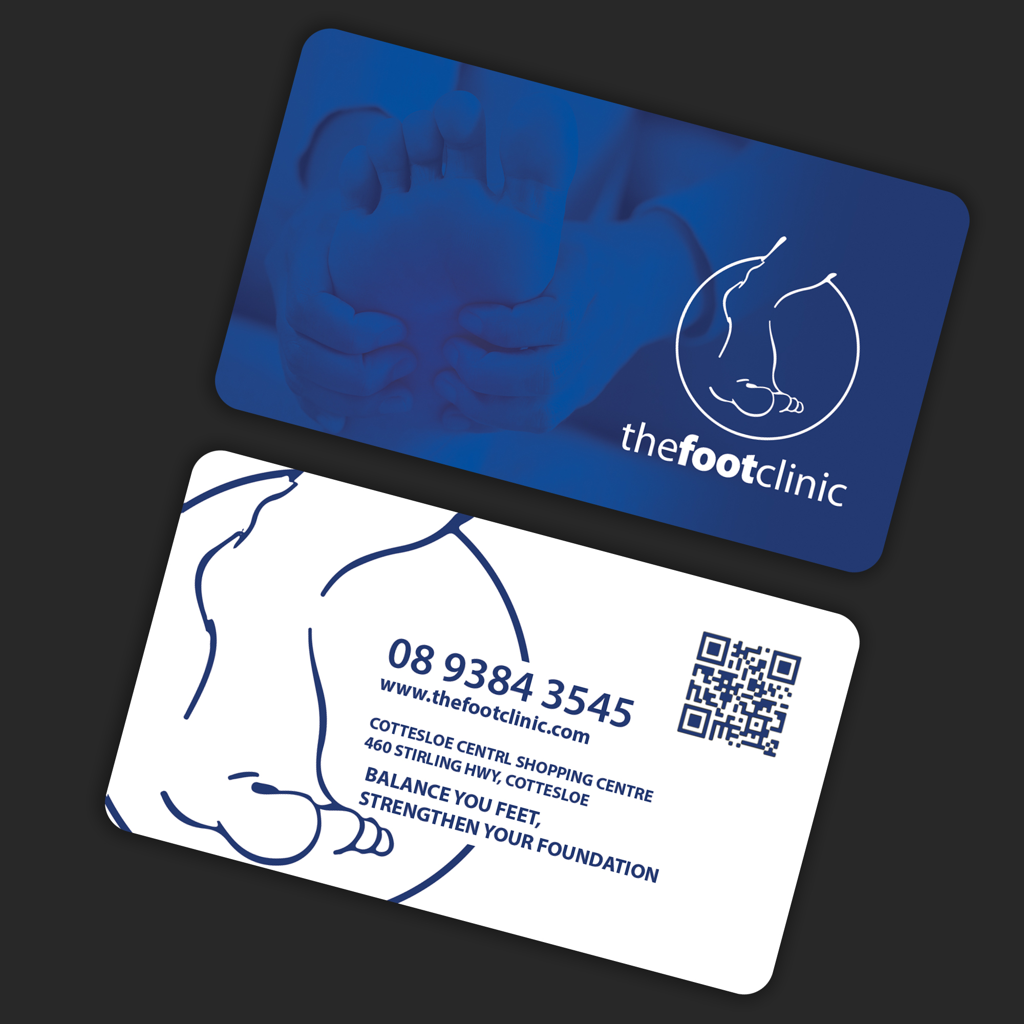 Business Card Design by DSCMedia™ for The Foot Clinic | Design #31159951