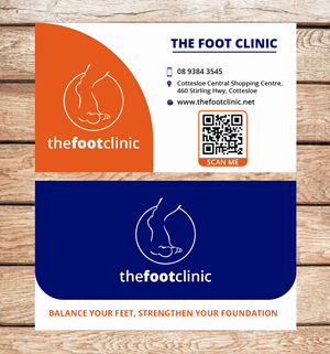 Business Card Design by zoovdesign for The Foot Clinic | Design #31163901