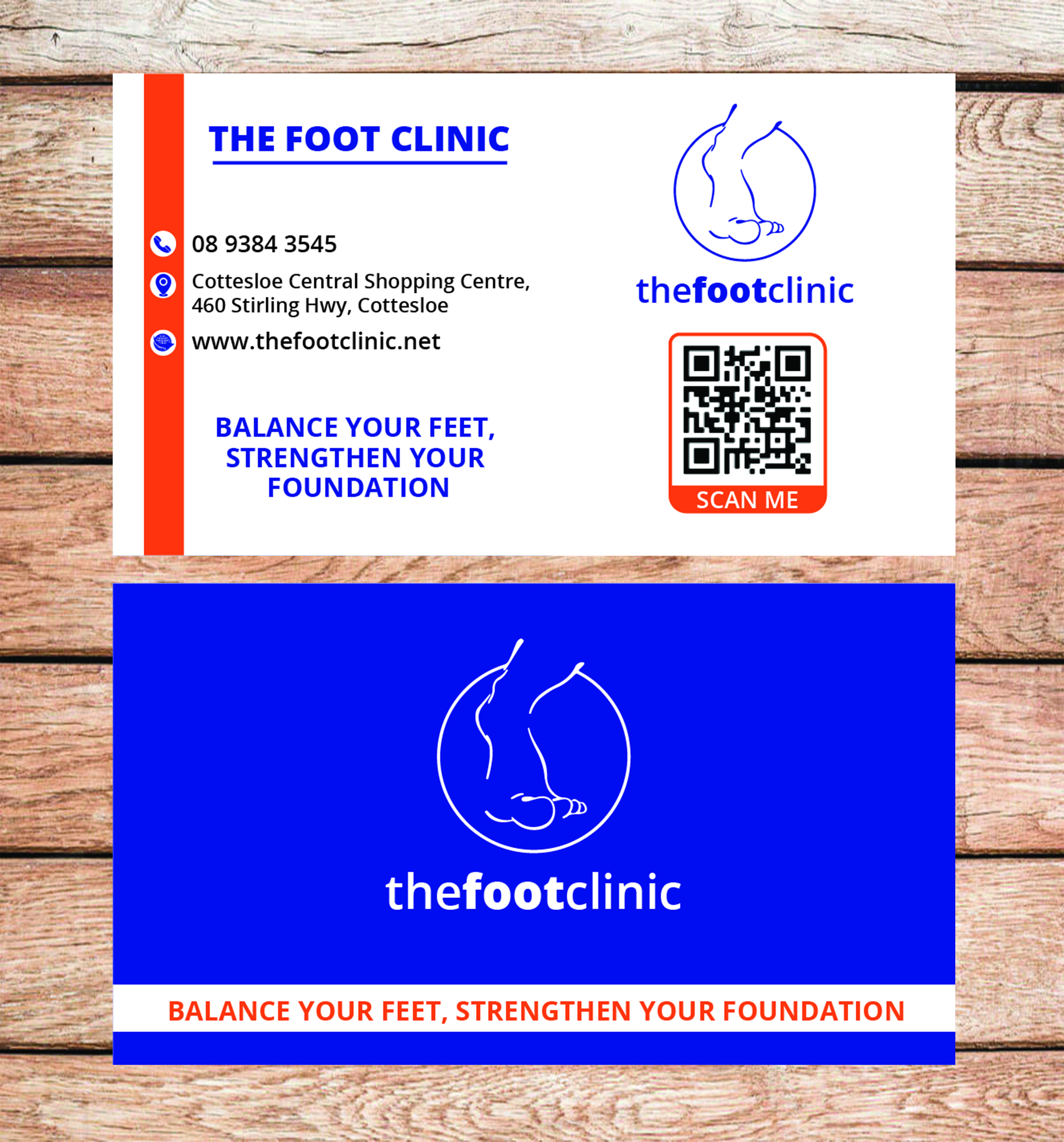 Business Card Design by zoovdesign for The Foot Clinic | Design #31163904
