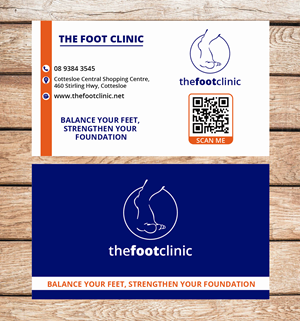 Business Card Design by zoovdesign for The Foot Clinic | Design: #31163904