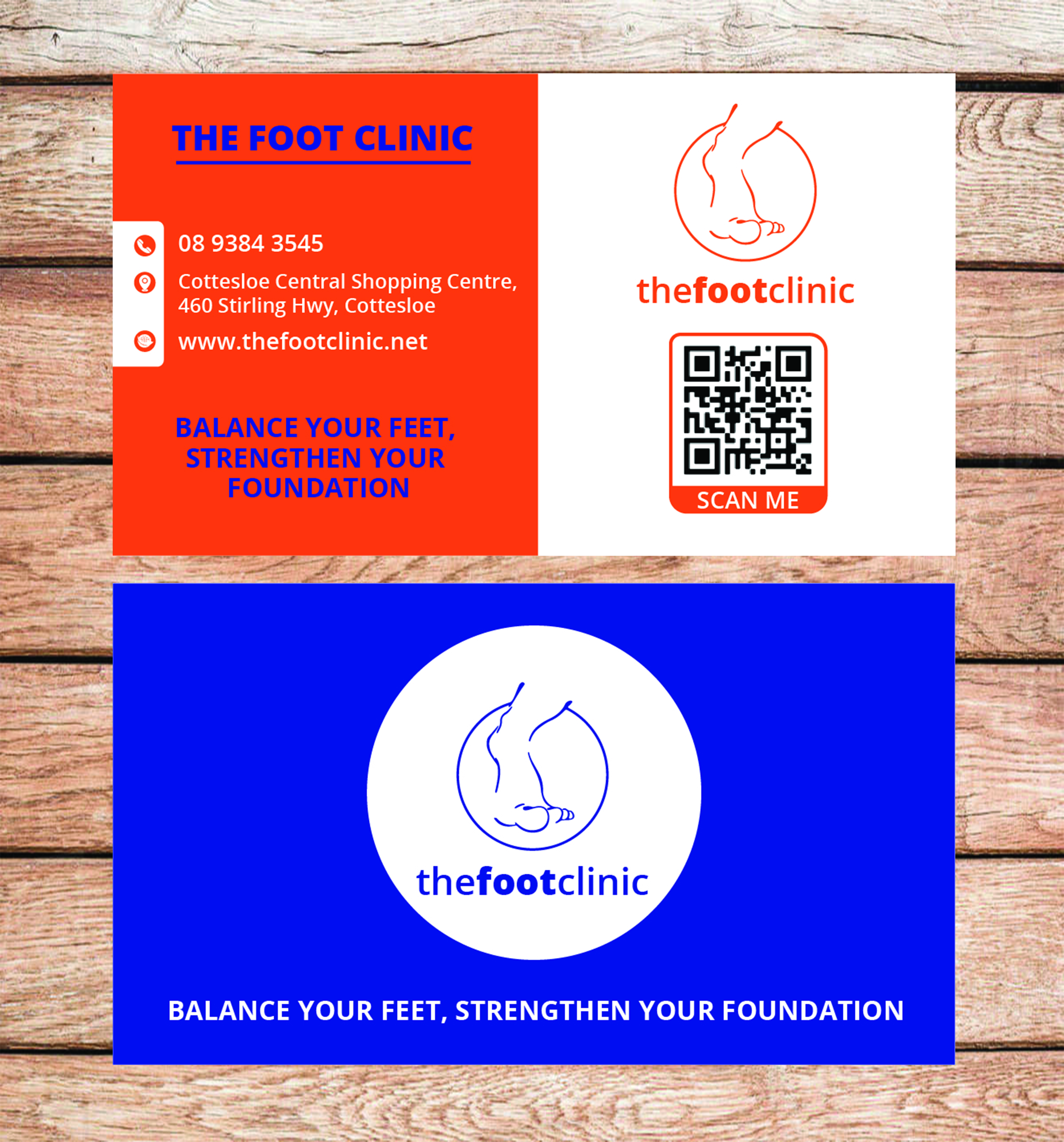 Business Card Design by zoovdesign for The Foot Clinic | Design #31163905