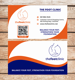Business Card Design by zoovdesign for The Foot Clinic | Design: #31163906