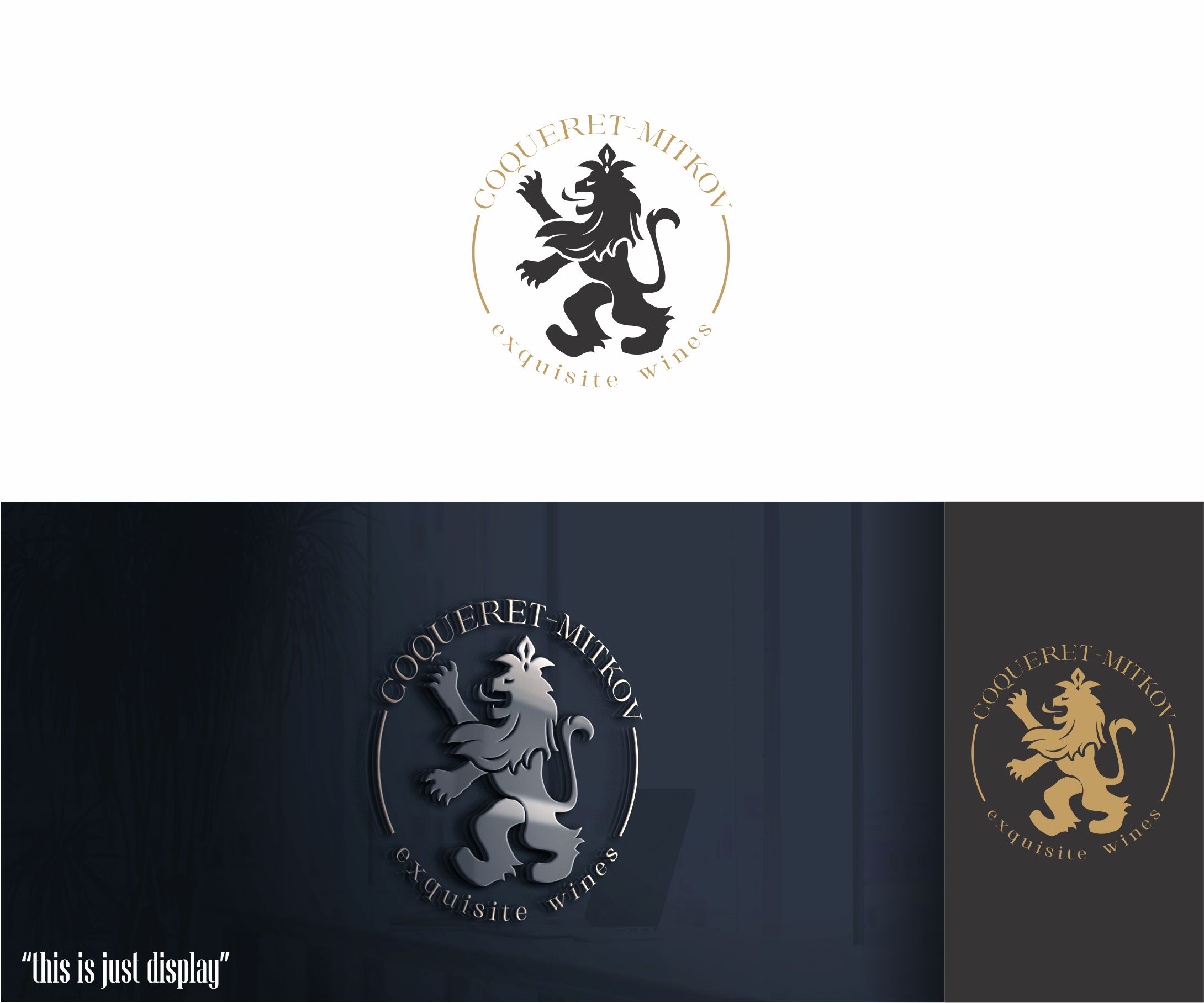 Logo Design by alkaline for COQUERET-MITKOV | Design #31168853