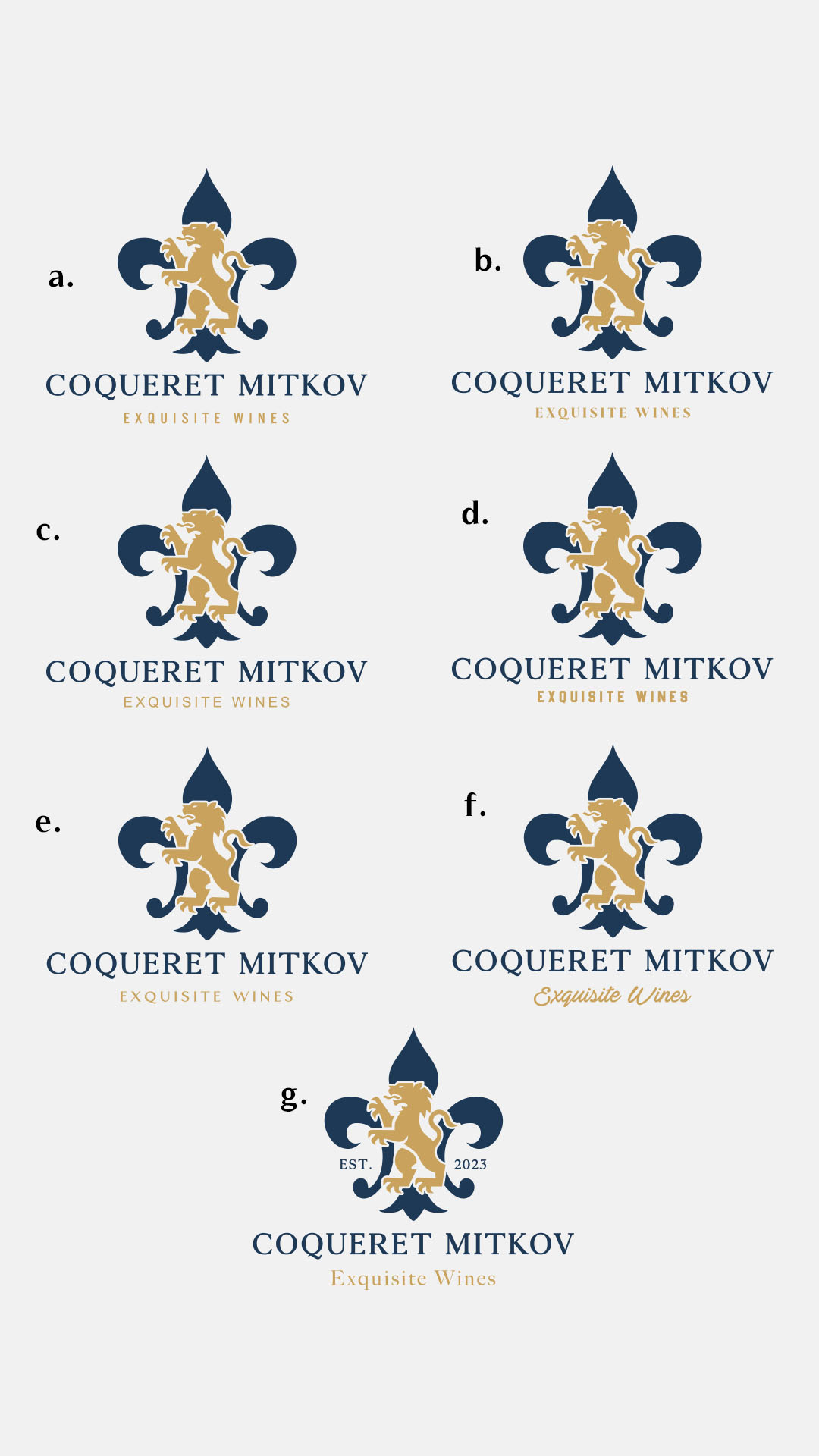 Logo Design by simple mind for COQUERET-MITKOV | Design #31173613
