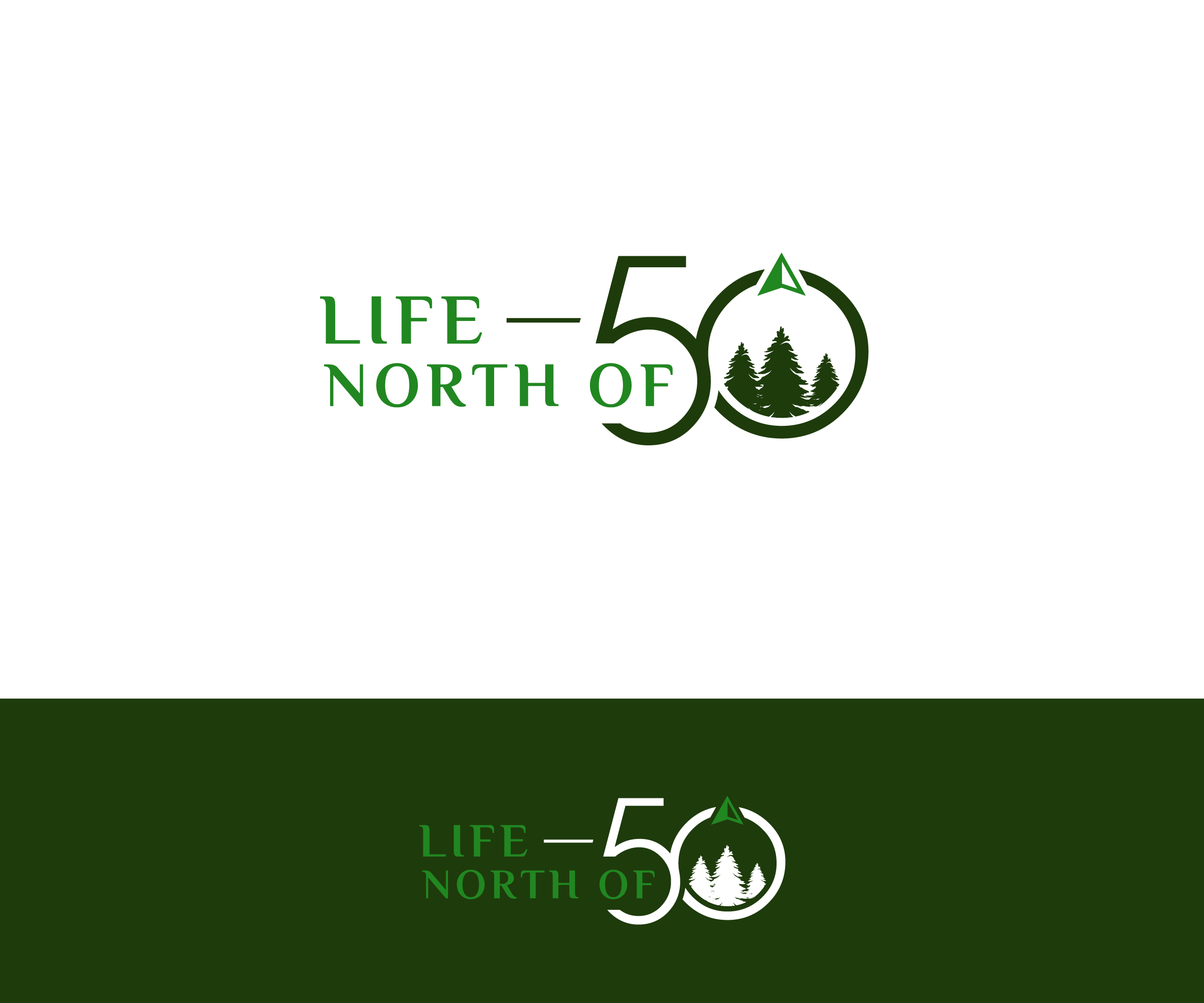 Logo Design by ecorokerz for Life North of 50 | Design #31167906