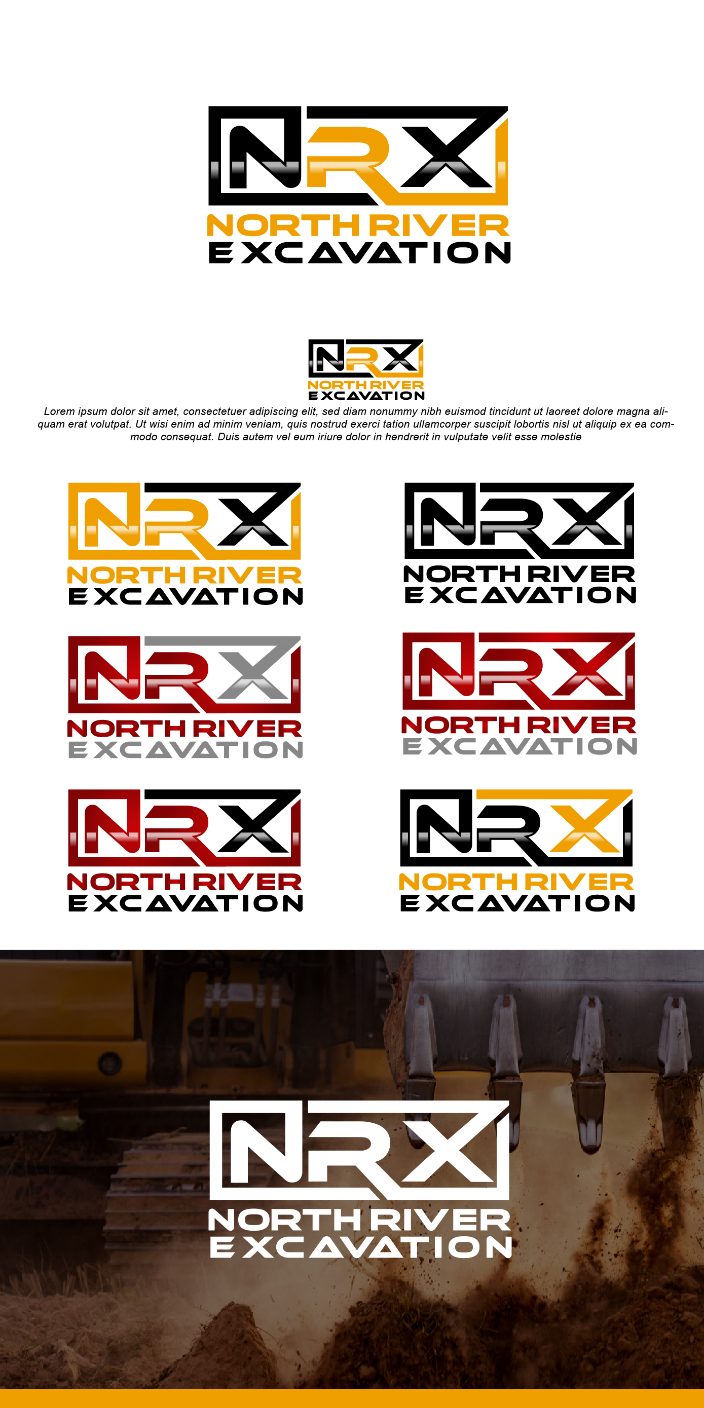 Logo Design by VisionCraft for North River Excavation | Design #31182075