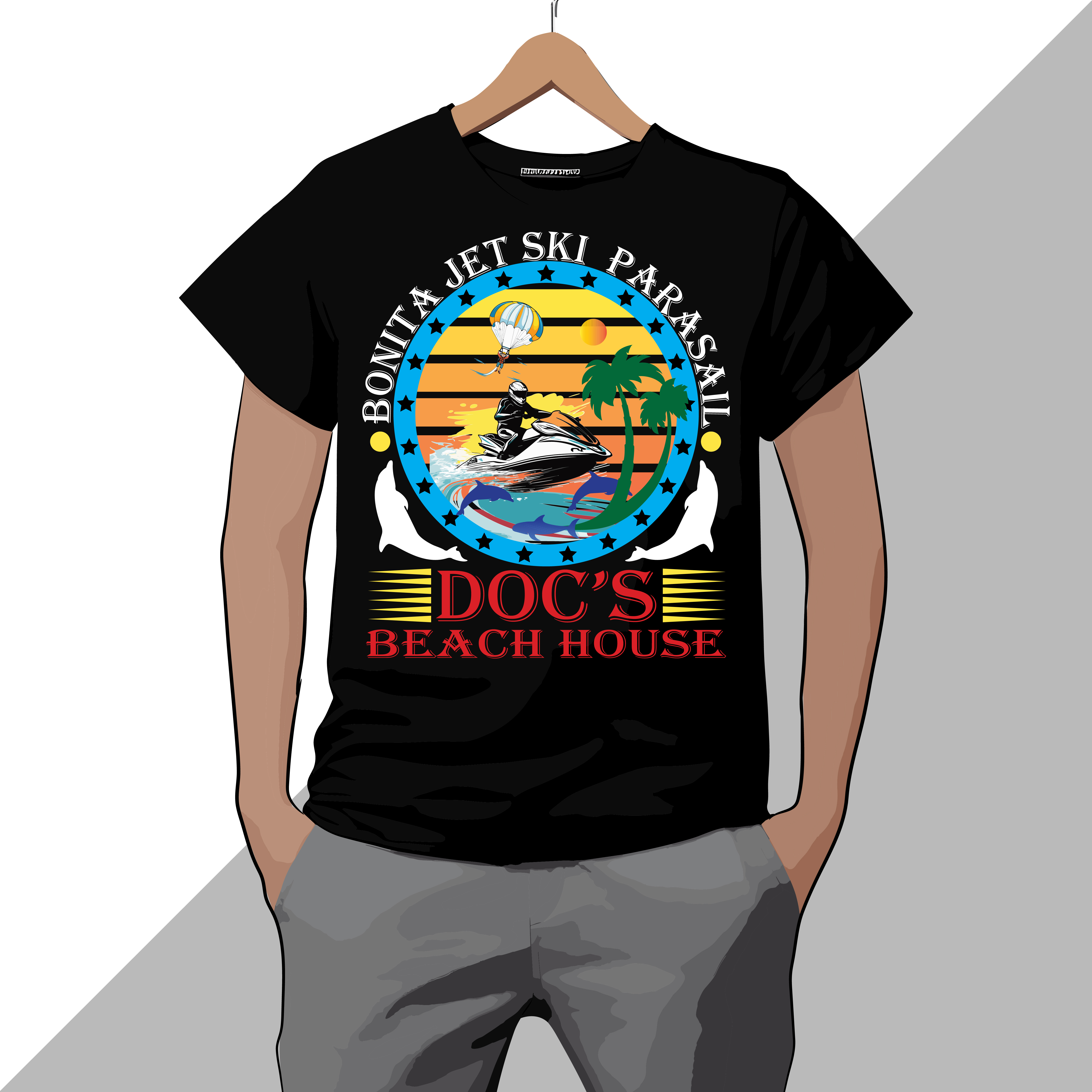 Diseño de Camiseta por DesignNixon para Bonita Jet Ski & Parasail  | Diseño #31222682