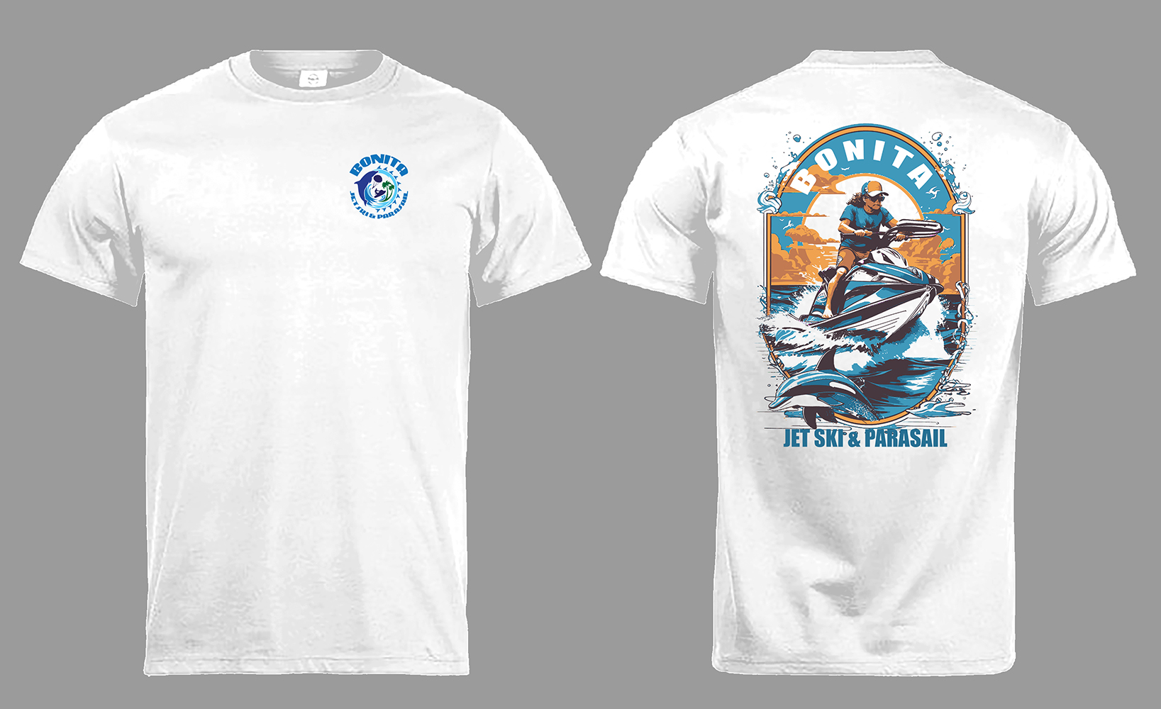 T-Shirt-Design von Johncina für Bonita Jet Ski & Parasail  | Design #31191685