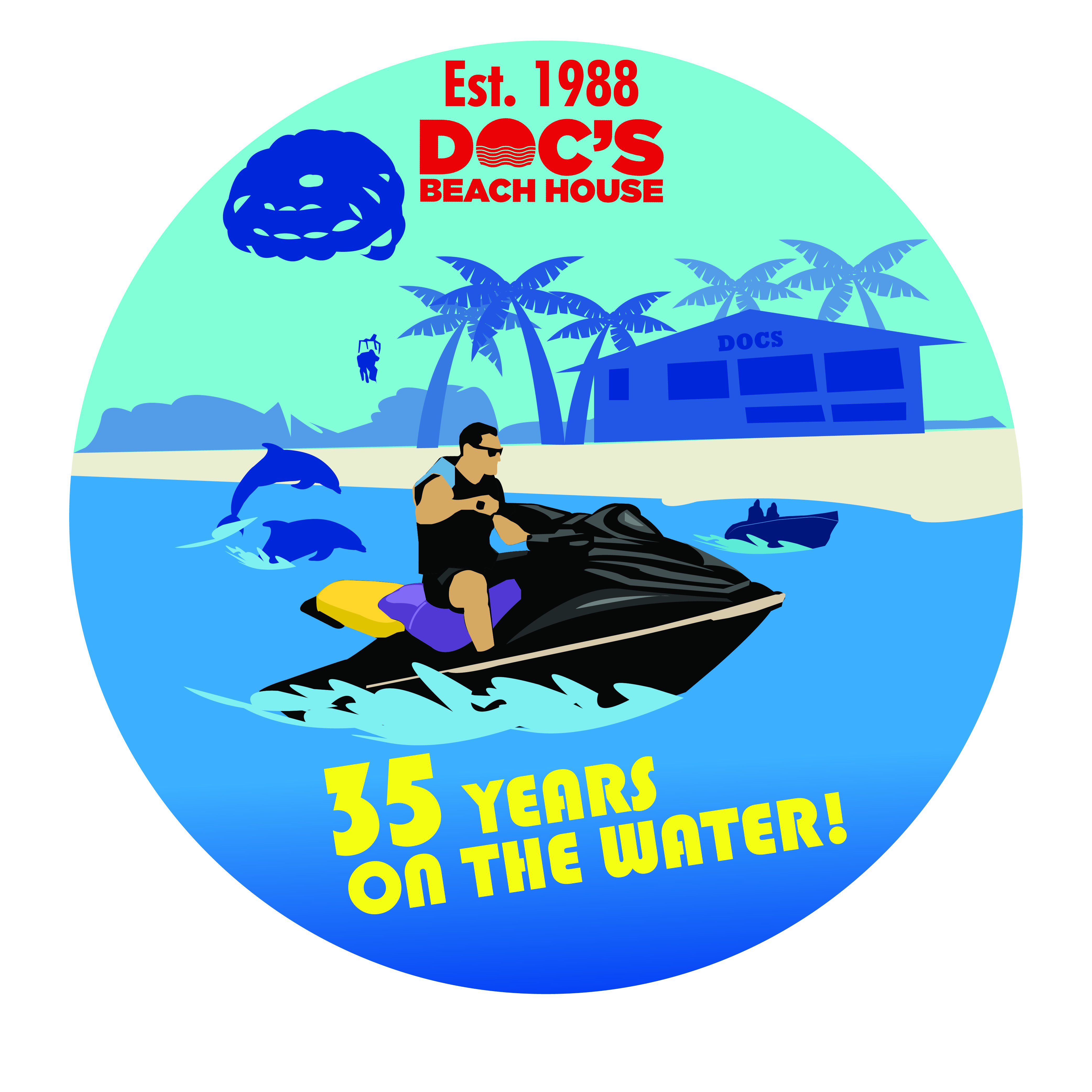 T-Shirt-Design von Abhivik für Bonita Jet Ski & Parasail  | Design #31219365